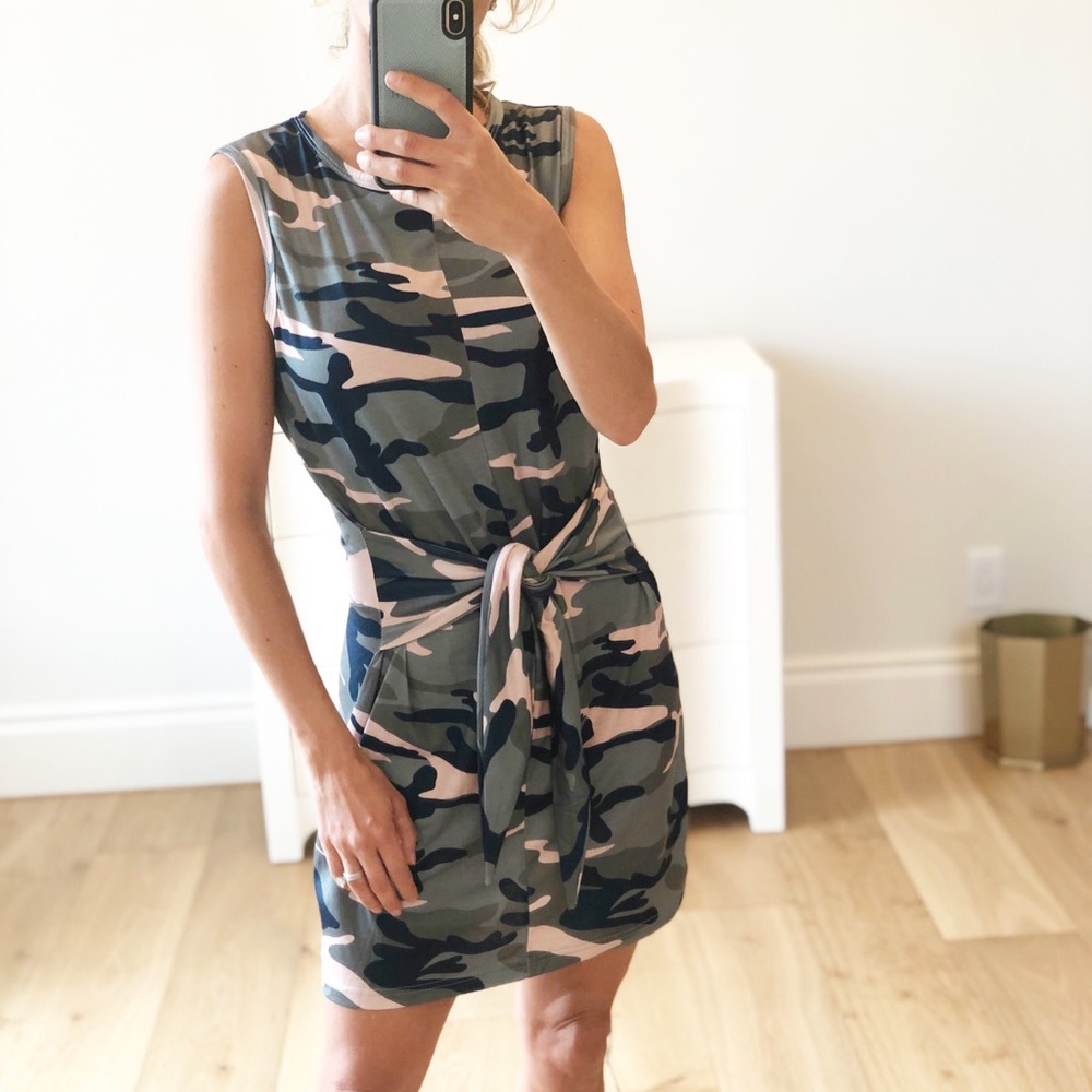 Small Army Camo Tank Tie Dress - Picture 6 of 6